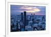 View over Bangkok at Sunset from the Vertigo Bar on the Roof the Banyan Tree Hotel-Lee Frost-Framed Photographic Print