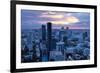 View over Bangkok at Sunset from the Vertigo Bar on the Roof the Banyan Tree Hotel-Lee Frost-Framed Photographic Print