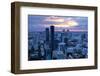 View over Bangkok at Sunset from the Vertigo Bar on the Roof the Banyan Tree Hotel-Lee Frost-Framed Photographic Print