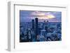 View over Bangkok at Sunset from the Vertigo Bar on the Roof the Banyan Tree Hotel-Lee Frost-Framed Photographic Print
