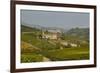 View over Barolo Village and Vineyards, Langhe, Cuneo District, Piedmont, Italy, Europe-Yadid Levy-Framed Photographic Print