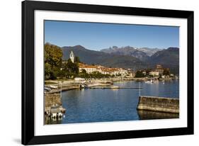 View over Baveno Town, Lake Maggiore, Italian Lakes, Piedmont, Italy, Europe-Yadid Levy-Framed Photographic Print