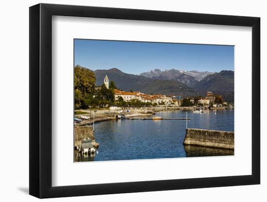 View over Baveno Town, Lake Maggiore, Italian Lakes, Piedmont, Italy, Europe-Yadid Levy-Framed Photographic Print