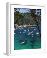 View over Bay, Aiguablava, Near Begur, Costa Brava, Catalonia, Spain, Mediterranean, Europe-Stuart Black-Framed Photographic Print