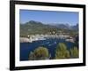 View over Bay and Harbour, Port De Soller, Mallorca (Majorca), Balearic Islands, Spain, Mediterrane-Stuart Black-Framed Photographic Print