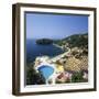 View over Bay, Kalami, North East Coast, Corfu, Ionian Islands, Greek Islands, Greece-Stuart Black-Framed Photographic Print