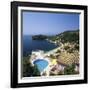 View over Bay, Kalami, North East Coast, Corfu, Ionian Islands, Greek Islands, Greece-Stuart Black-Framed Photographic Print