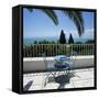 View over Bay of Tunis from Terrace of Dar Said Hotel, Sidi Bou Said, Tunisia, North Africa, Africa-Stuart Black-Framed Stretched Canvas