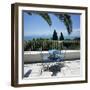 View over Bay of Tunis from Terrace of Dar Said Hotel, Sidi Bou Said, Tunisia, North Africa, Africa-Stuart Black-Framed Photographic Print