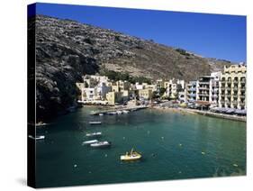 View over Bay, Xlendi, Gozo, Malta, Mediterranean, Europe-Stuart Black-Stretched Canvas