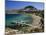 View over Beach and Castle, Lindos, Rhodes Island, Dodecanese Islands, Greek Islands, Greece-Stuart Black-Mounted Photographic Print