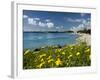 View over Beach in Spring, Fontane Bianche, Near Siracusa, Sicily, Italy, Mediterranean, Europe-Stuart Black-Framed Photographic Print