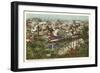 View over Bellevue Incline Plane, Cincinnati, Ohio-null-Framed Art Print