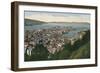 View over Bergen, Norway-null-Framed Premium Giclee Print