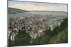 View over Bergen, Norway-null-Mounted Premium Giclee Print