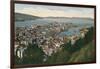 View over Bergen, Norway-null-Framed Art Print