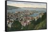View over Bergen, Norway-null-Framed Stretched Canvas