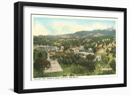 View over Bishops Lodge, Santa Fe, New Mexico-null-Framed Art Print