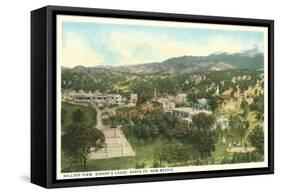 View over Bishops Lodge, Santa Fe, New Mexico-null-Framed Stretched Canvas