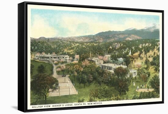 View over Bishops Lodge, Santa Fe, New Mexico-null-Framed Stretched Canvas