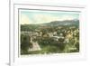 View over Bishops Lodge, Santa Fe, New Mexico-null-Framed Premium Giclee Print