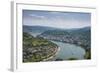 View over Boppard and the River Rhine from Vierseenblick, Rhine Valleyrhineland-Palatinate, Germany-Michael Runkel-Framed Photographic Print