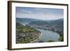 View over Boppard and the River Rhine from Vierseenblick, Rhine Valleyrhineland-Palatinate, Germany-Michael Runkel-Framed Photographic Print