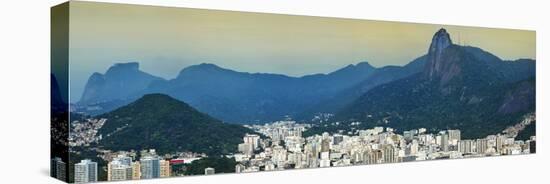 View over Botafogo and the Corcovado from the Sugar Loaf Mountain-Gabrielle and Michael Therin-Weise-Stretched Canvas