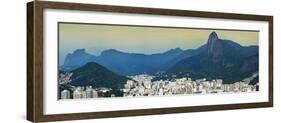 View over Botafogo and the Corcovado from the Sugar Loaf Mountain-Gabrielle and Michael Therin-Weise-Framed Photographic Print