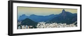 View over Botafogo and the Corcovado from the Sugar Loaf Mountain-Gabrielle and Michael Therin-Weise-Framed Photographic Print