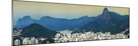 View over Botafogo and the Corcovado from the Sugar Loaf Mountain-Gabrielle and Michael Therin-Weise-Mounted Photographic Print