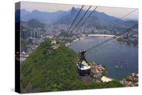 View over Botafogo and the Corcovado from the Sugar Loaf Mountain-Gabrielle and Michael Therin-Weise-Stretched Canvas