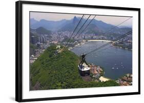 View over Botafogo and the Corcovado from the Sugar Loaf Mountain-Gabrielle and Michael Therin-Weise-Framed Photographic Print