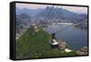 View over Botafogo and the Corcovado from the Sugar Loaf Mountain-Gabrielle and Michael Therin-Weise-Framed Stretched Canvas