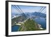 View over Botafogo and the Corcovado from the Sugar Loaf Mountain-Gabrielle and Michael Therin-Weise-Framed Photographic Print