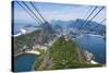 View over Botafogo and the Corcovado from the Sugar Loaf Mountain-Gabrielle and Michael Therin-Weise-Stretched Canvas