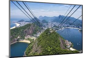 View over Botafogo and the Corcovado from the Sugar Loaf Mountain-Gabrielle and Michael Therin-Weise-Mounted Photographic Print