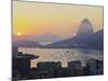View over Botafogo Neighbourhood towards the Sugarloaf Mountain at sunrise, Rio de Janeiro, Brazil,-Karol Kozlowski-Mounted Photographic Print