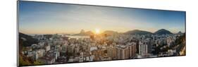 View over Botafogo towards the Sugarloaf Mountain at sunrise, Rio de Janeiro, Brazil, South America-Karol Kozlowski-Mounted Photographic Print