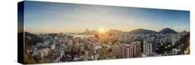 View over Botafogo towards the Sugarloaf Mountain at sunrise, Rio de Janeiro, Brazil, South America-Karol Kozlowski-Stretched Canvas