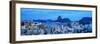 View over Botafogo towards the Sugarloaf Mountain at twilight, Rio de Janeiro, Brazil, South Americ-Karol Kozlowski-Framed Photographic Print