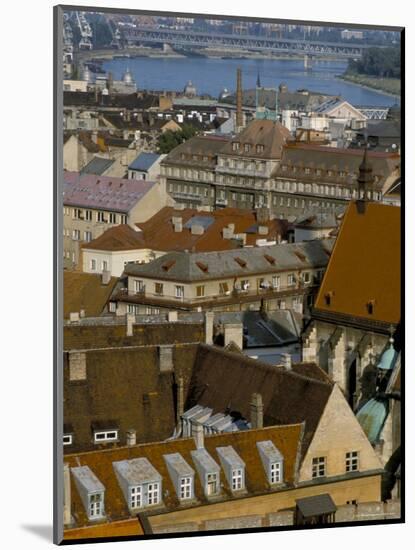 View Over Bratislava to the River Danube, Slovakia-Upperhall-Mounted Photographic Print