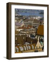 View Over Bratislava to the River Danube, Slovakia-Upperhall-Framed Photographic Print