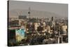 View over buildings from city centre towards Alborz Mountains, Tehran, Iran, Middle East-James Strachan-Stretched Canvas