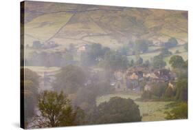 View over Burnsall, Yorkshire Dales National Park, Yorkshire, England, United Kingdom, Europe-Miles Ertman-Stretched Canvas