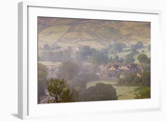 View over Burnsall, Yorkshire Dales National Park, Yorkshire, England, United Kingdom, Europe-Miles Ertman-Framed Photographic Print