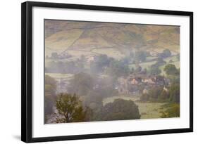 View over Burnsall, Yorkshire Dales National Park, Yorkshire, England, United Kingdom, Europe-Miles Ertman-Framed Photographic Print