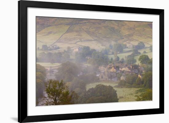 View over Burnsall, Yorkshire Dales National Park, Yorkshire, England, United Kingdom, Europe-Miles Ertman-Framed Photographic Print