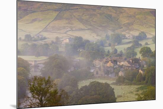 View over Burnsall, Yorkshire Dales National Park, Yorkshire, England, United Kingdom, Europe-Miles Ertman-Mounted Photographic Print