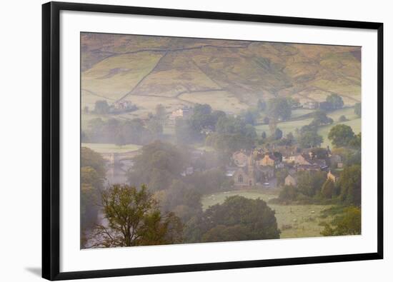 View over Burnsall, Yorkshire Dales National Park, Yorkshire, England, United Kingdom, Europe-Miles Ertman-Framed Photographic Print